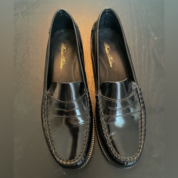 Brooks Brothers Other - Brooks Brothers Shiny Black Leather Penny Loafers